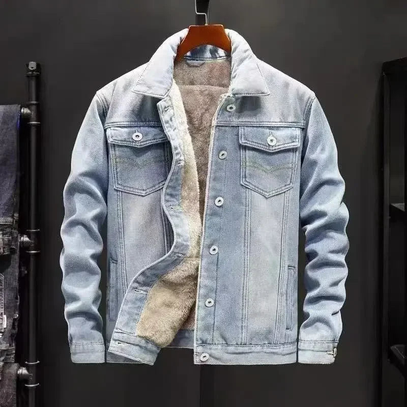 Fleece-lined Denim Jacket