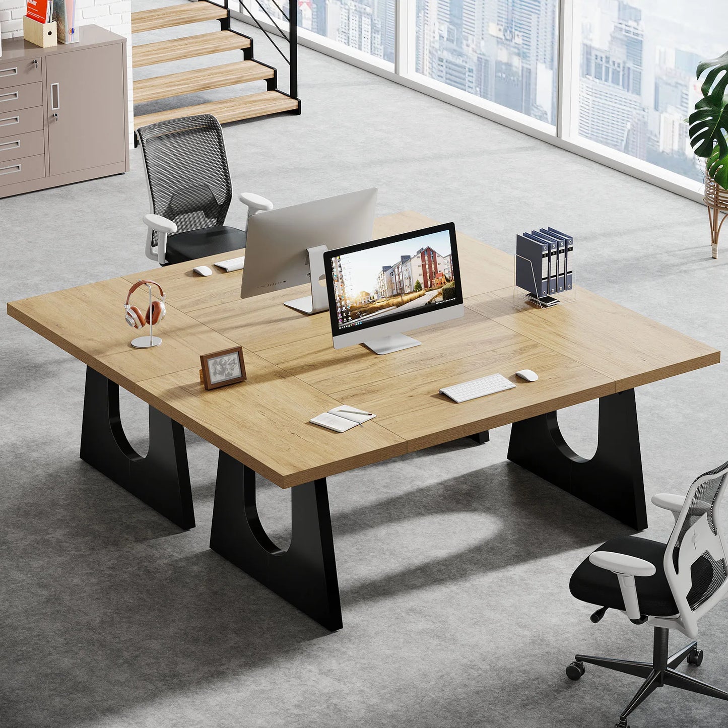 70.9-Inch Executive Desk Computer Office Desk Modern Simple Desk with Large Desktop for Home Office Study