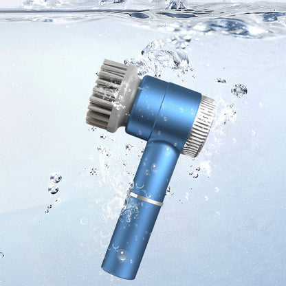 5 In 1 kitchen Cleaning Brush USB Charging Portable Electric Scrubber Tools with 5 Replaceable Brush Heads for Kitchen Bathroom