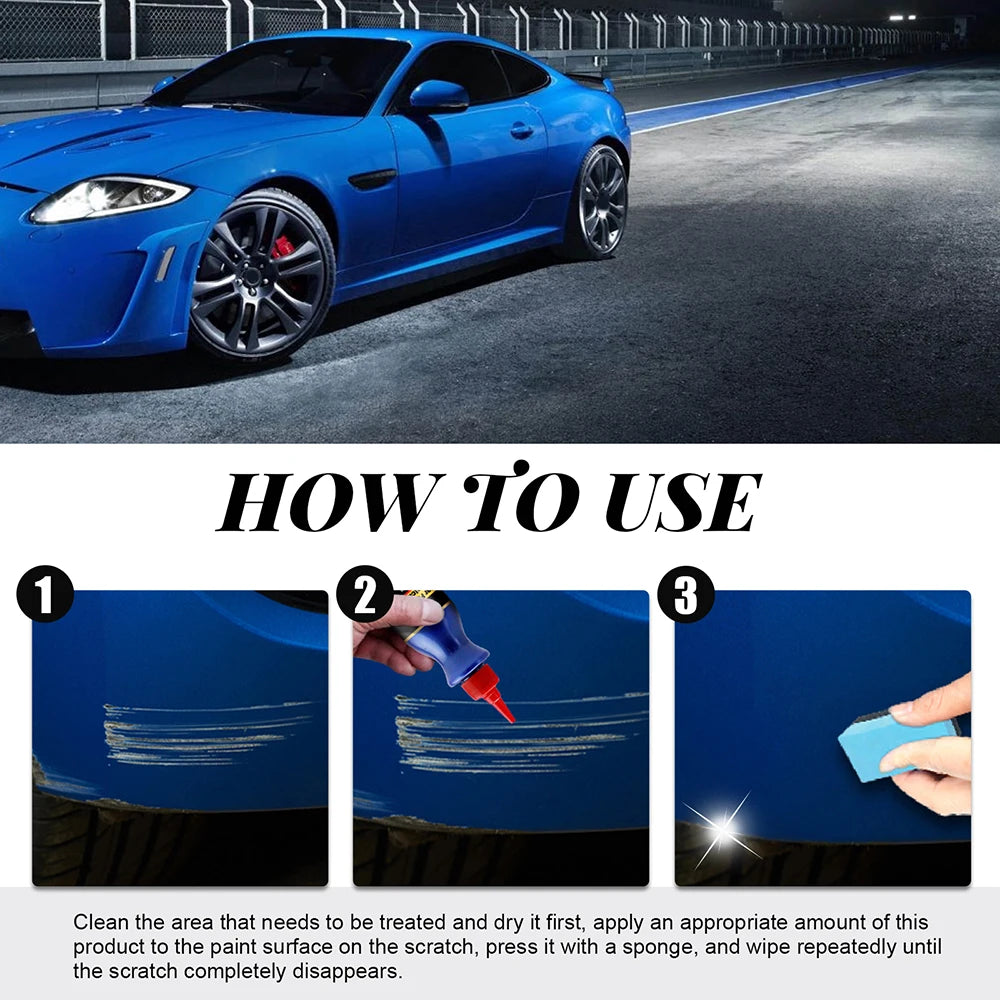 Car Scratch Remover Agent Scratch Repair Tool With Sponge Car Scratches Repair Polishing Wax Anti Scratch Car Accessories