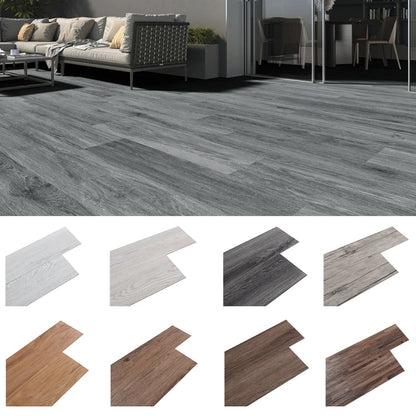 Livingandhome 36pcs Rustic Lifelike Wood Grain Self-adhesive PVC Flooring Laminate Flooring Planks for Home Decor