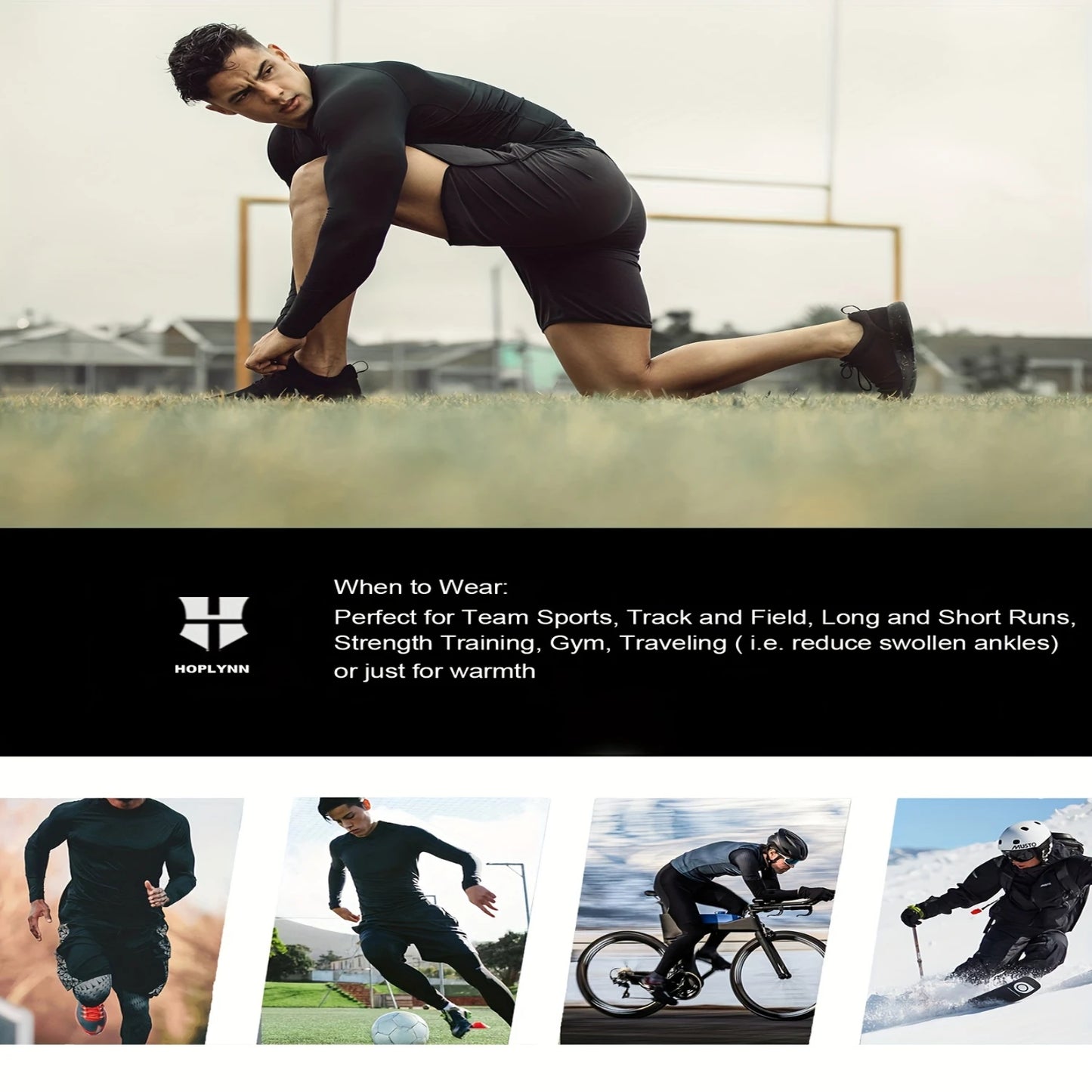 4pcs Compression High Neck Shirts, Men Long Sleeve Athletic Moisture Wicking Base Layer Undershirt Tops Gear Shirt For Sports Wo