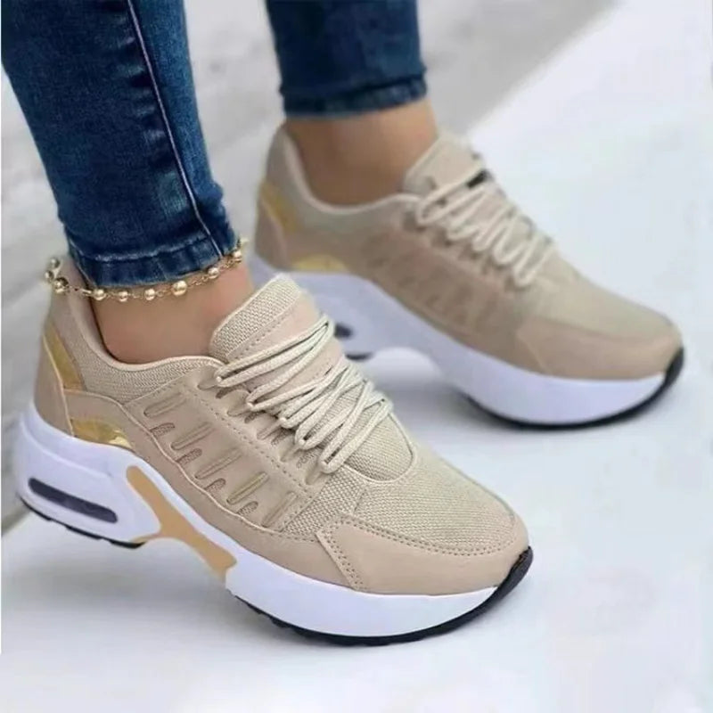 Fashion Woman Vulcanize Platform Casual Sneakers