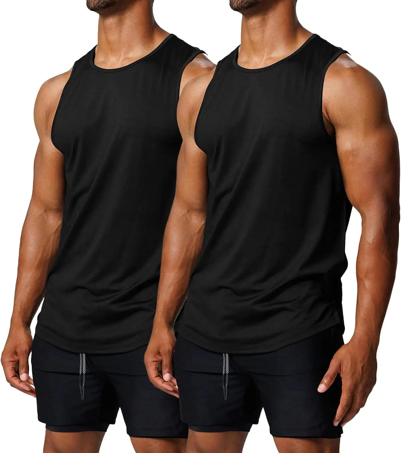 TURLAT Men's Workout Tank Tops Quick Dry Sleeveless Shirts for Men
