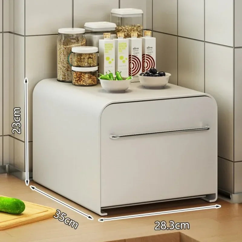 Recommend Cream Wind Dust Mug Storage Shelves Pull Metal Dust Cup Holder Home Kitchen Desktop Coffee Capsule Storage Drawer