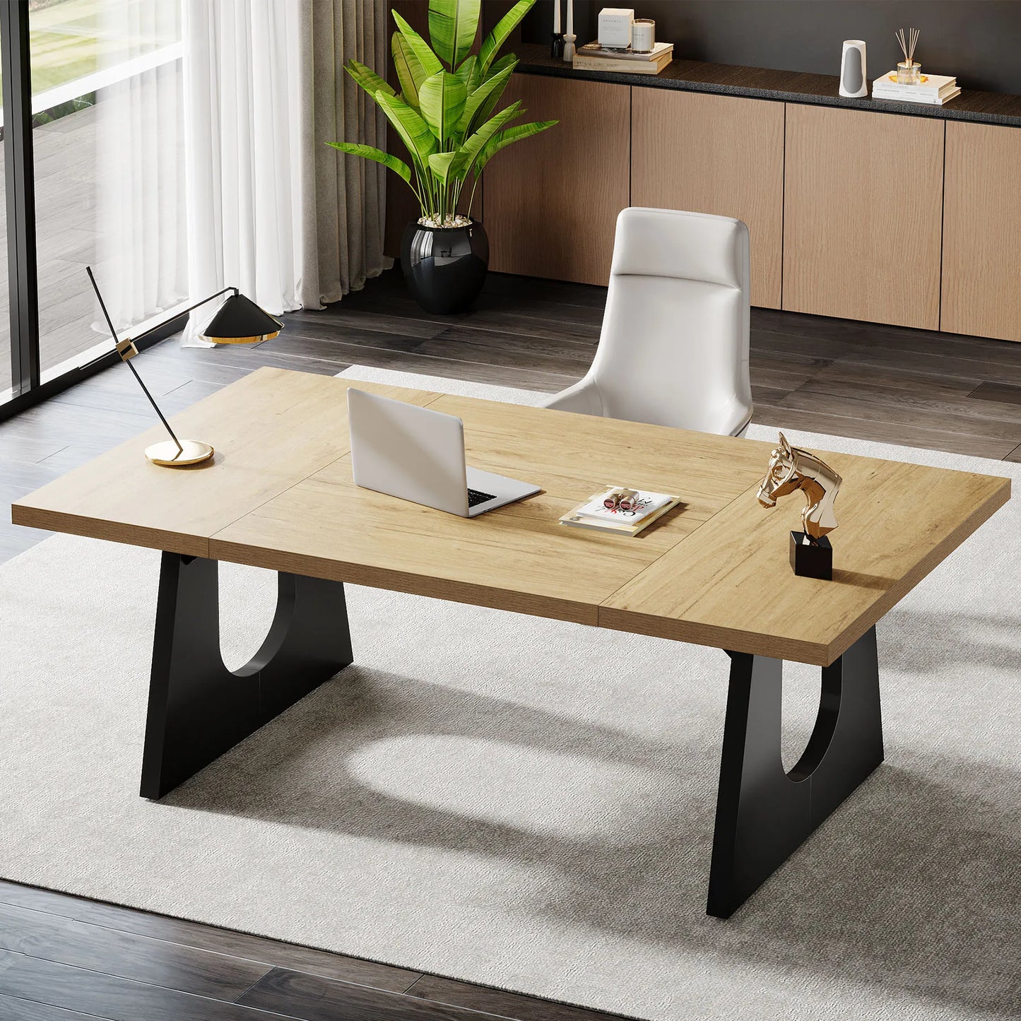 70.9-Inch Executive Desk Computer Office Desk Modern Simple Desk with Large Desktop for Home Office Study