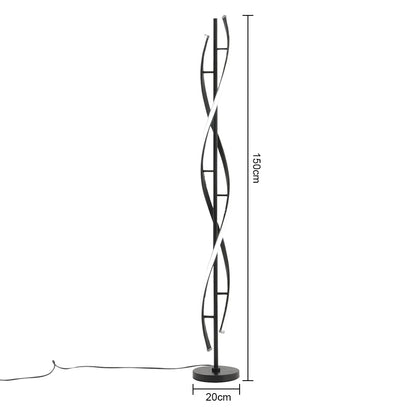 Black 60W Modern LED Floor Lamp for Living Room