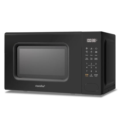 COMFEE 700w 20 Litre Digital Microwave Oven with 6 Cooking Presets, Express Cook, 11 Power Levels, Defrost, and Memory Function
