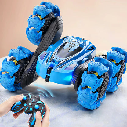 2.4G RC Stunt Car Toy with Explosive Wheels for Kids Holiday Present