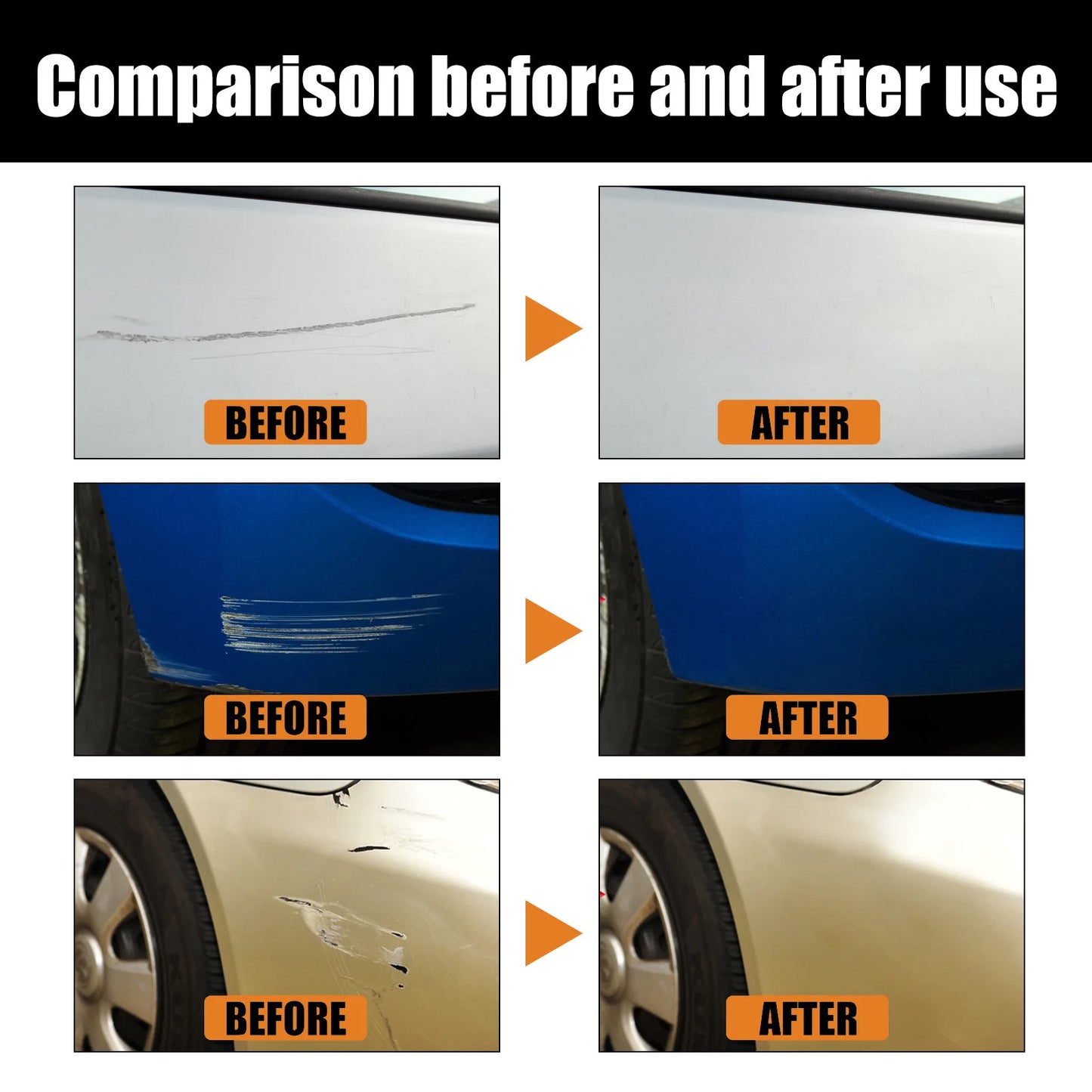 Professional Car Repair Scratch Silicone Free Remover Paste UK