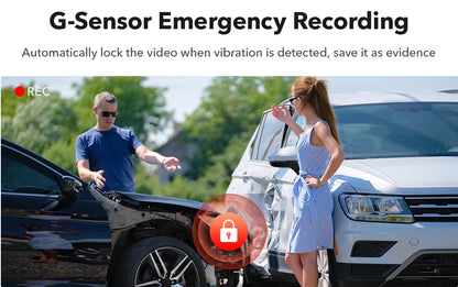 REDTIGER F7NP 4K Dash Camera for Cars 3.18” IPS Screen Mini Dash Cam Recorder Car Dvr for 24H Parking Mode Built In WiFi GPS