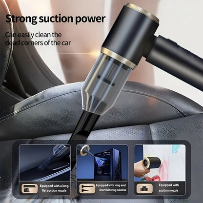 Wireless Car Vacuum Cleaner Handheld Vaccum Powerful Suction USB Rechargeable