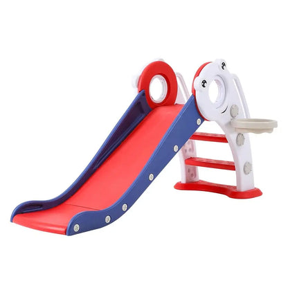 Blue and Red Folding Plastic Slide for Kids