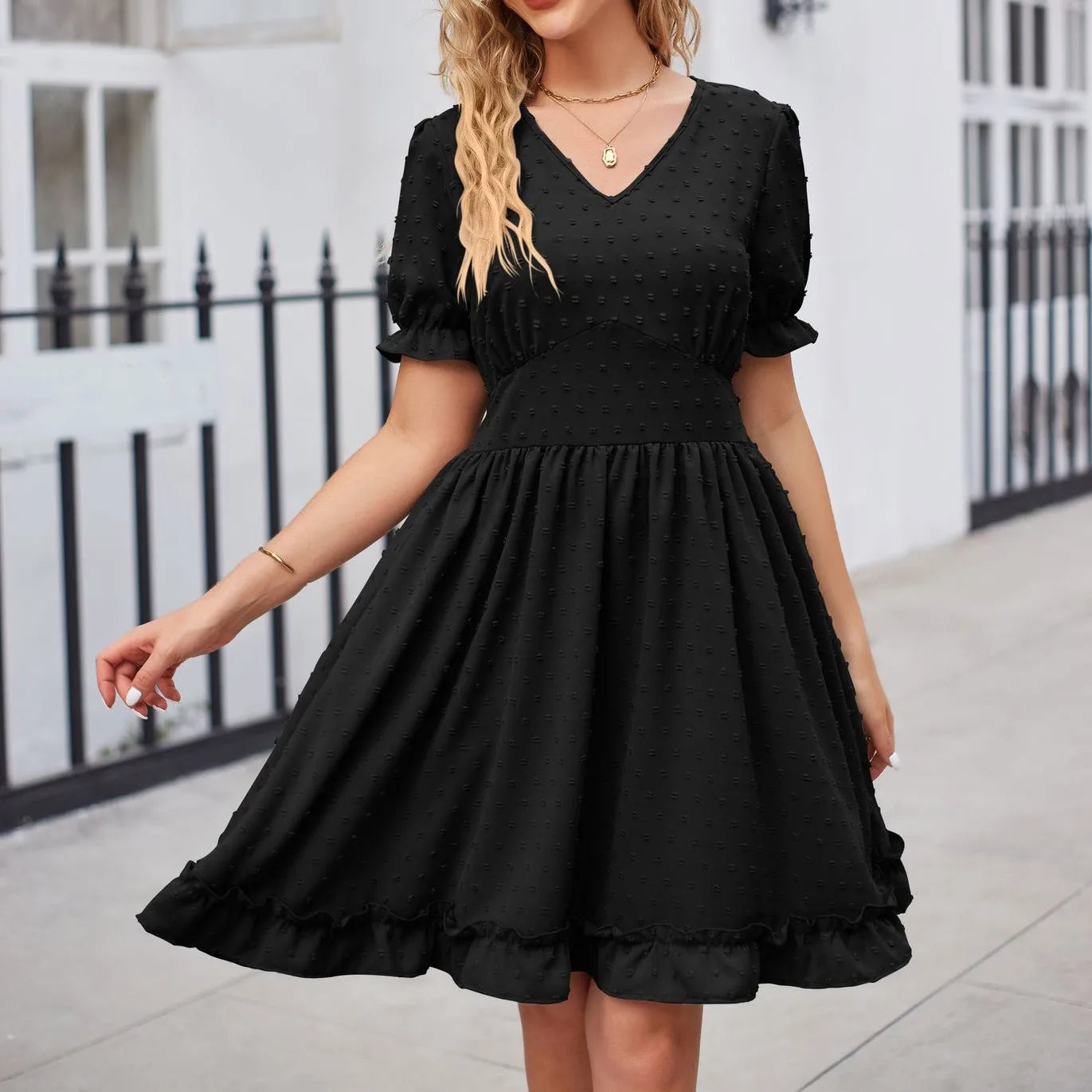 Elegant Bodycon Sexy Cotton Women'S Dress