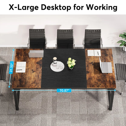 Modern Computer Desk Large Office Desk Computer Table Study Writing Desk Workstation for Home Office