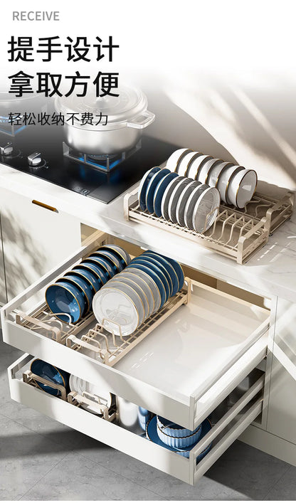 Multifunction Pull Out Cabinet Drawer Cabinet Organizer Fixed with Suction Cup, for Kitchen Bathroom Under Sink Home Organizer