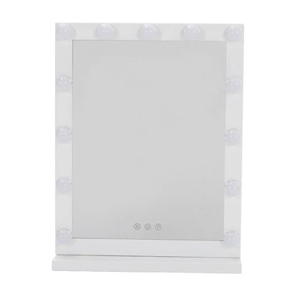 Dimmable LED Light Makeup Mirror for Bedroom, 42x52CM