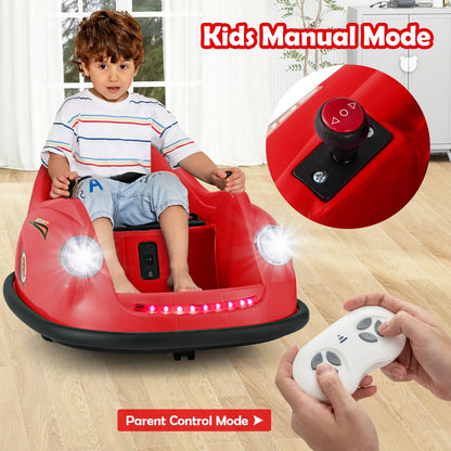 DORTALA Ride on Bumper Car Kids 12V Battery Powered Electric Toy Vehicle-Red