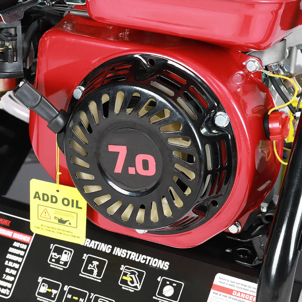7 HP Petrol High Pressure Washer Engine Cleaner