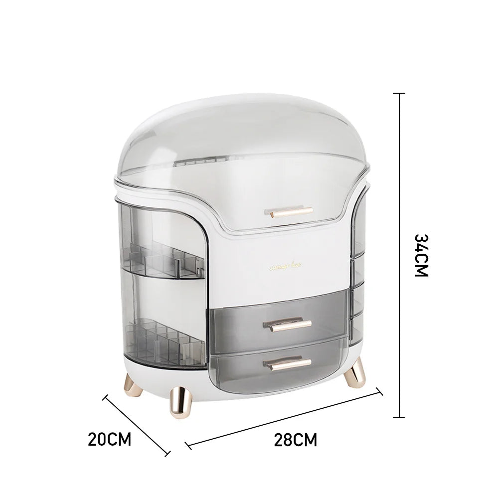 Large Makeup Storage Box Organizer with Drawers