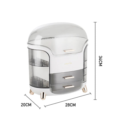 Large Makeup Storage Box Organizer with Drawers