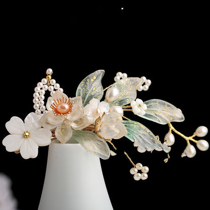Hanfu Ancient Style Handmade Hair Crown Fringed Gradient All-match Hair Accessories