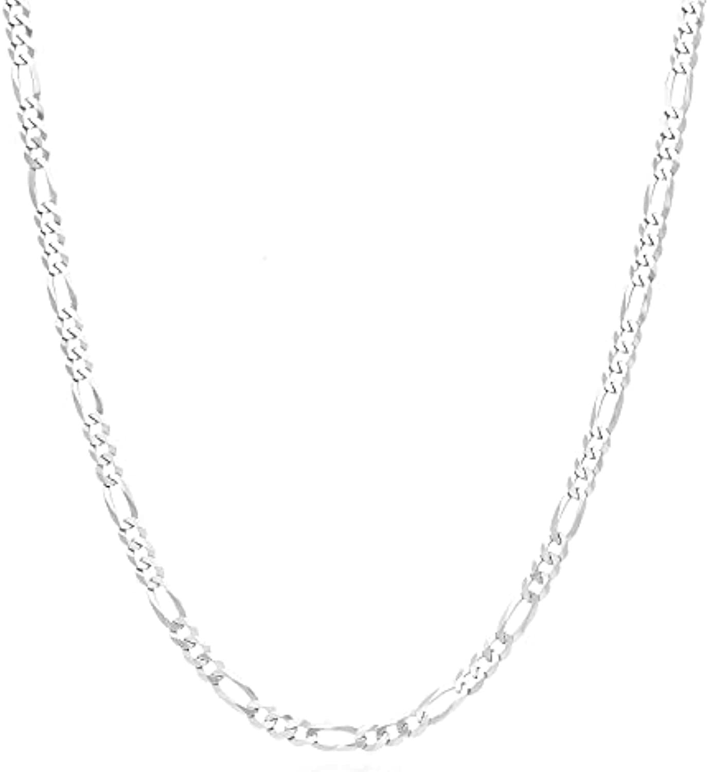 Figaro Link Chain in Sterling Silver