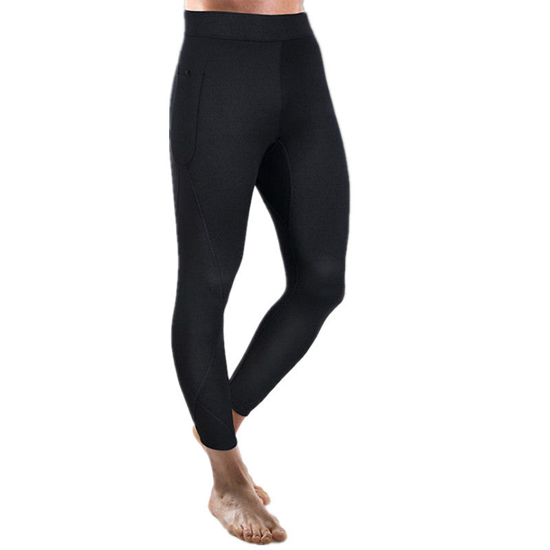 Neoprene Men's Sweatpants Running Black