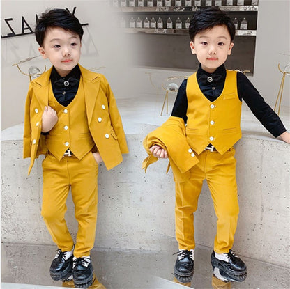 Children's Boys Fashion Simple Catwalk Suit