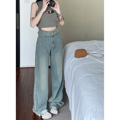 Women's Fashion Straight Wide-leg Pants