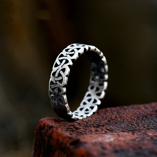 Retro Viking Titanium Steel Ring