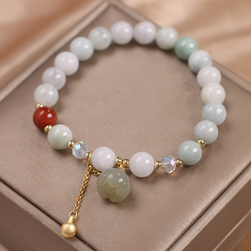 Ethnic Style Natural Agate Bead Bracelet