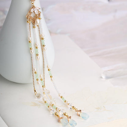 Hanfu Ancient Style Handmade Hair Crown Fringed Gradient All-match Hair Accessories