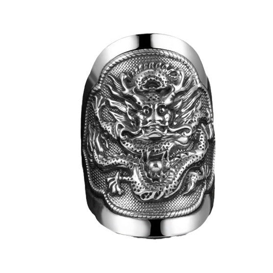 Male Domineering Exaggerated Retro Dragon Ring