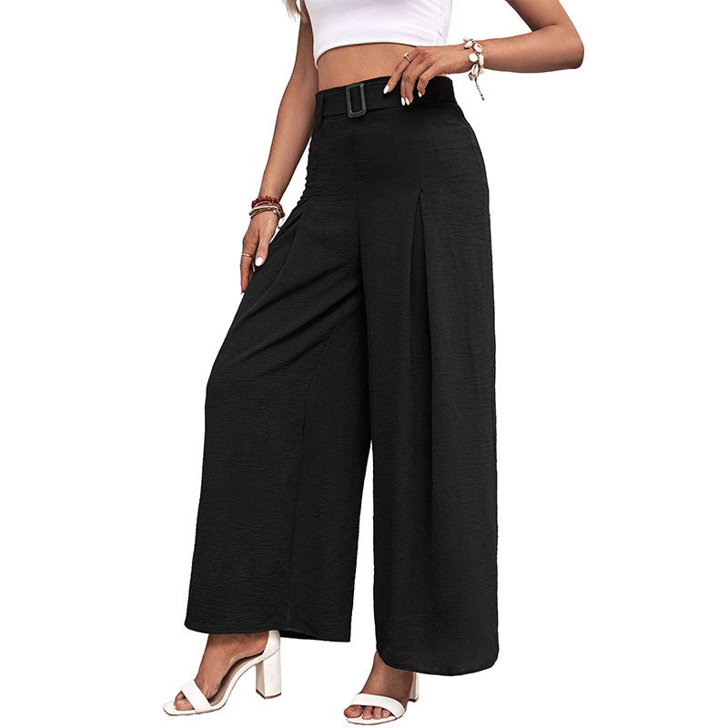 Foreign Trade High Waist Wide Leg Casual Trousers