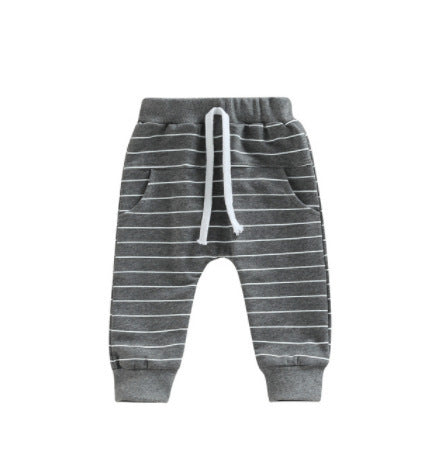 Children's Sports Striped Casual Pants