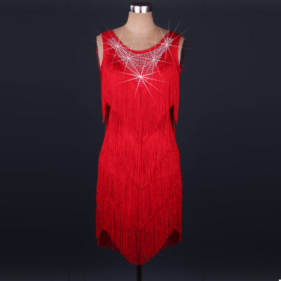 Latin Dance Competition Costume Three-step Square Dance Dress