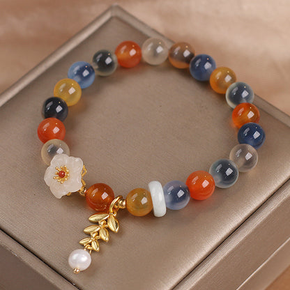 Original Design Heart Agate Bracelet