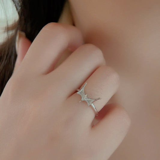 Fashion Bat Simple Personality Fashion Ring