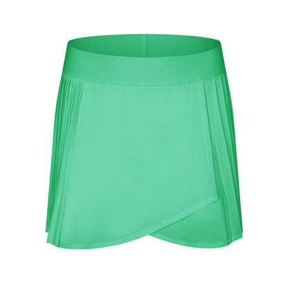 Cooling Three Points Exercise Skort Fashion Yoga Cross Front Pleated Skirt Tennis Skirt