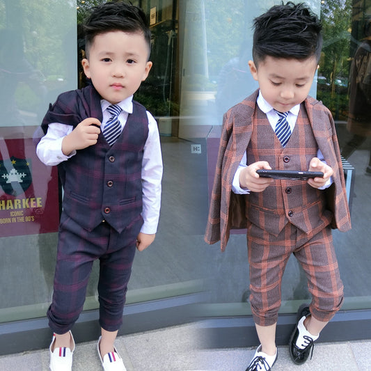 Boys Fashion Casual Blazer Pants Set