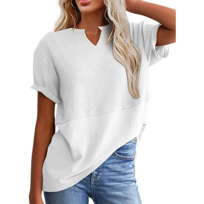 Women's Casual Knitted Short-sleeved Shirt