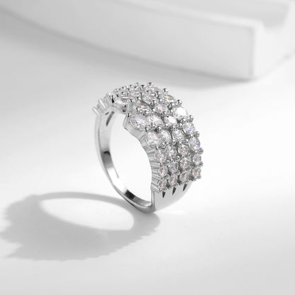 Trendy High-end Sense Temperamental Minority Design Sense S925 Silver Ring