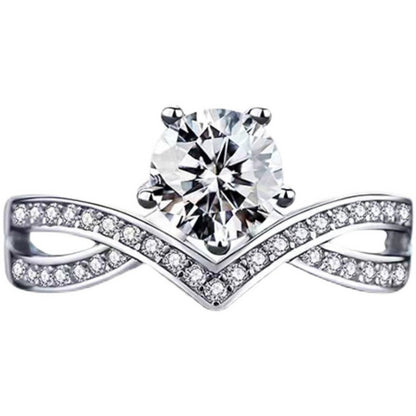 Elegant Luxury Artificial Diamond Ring