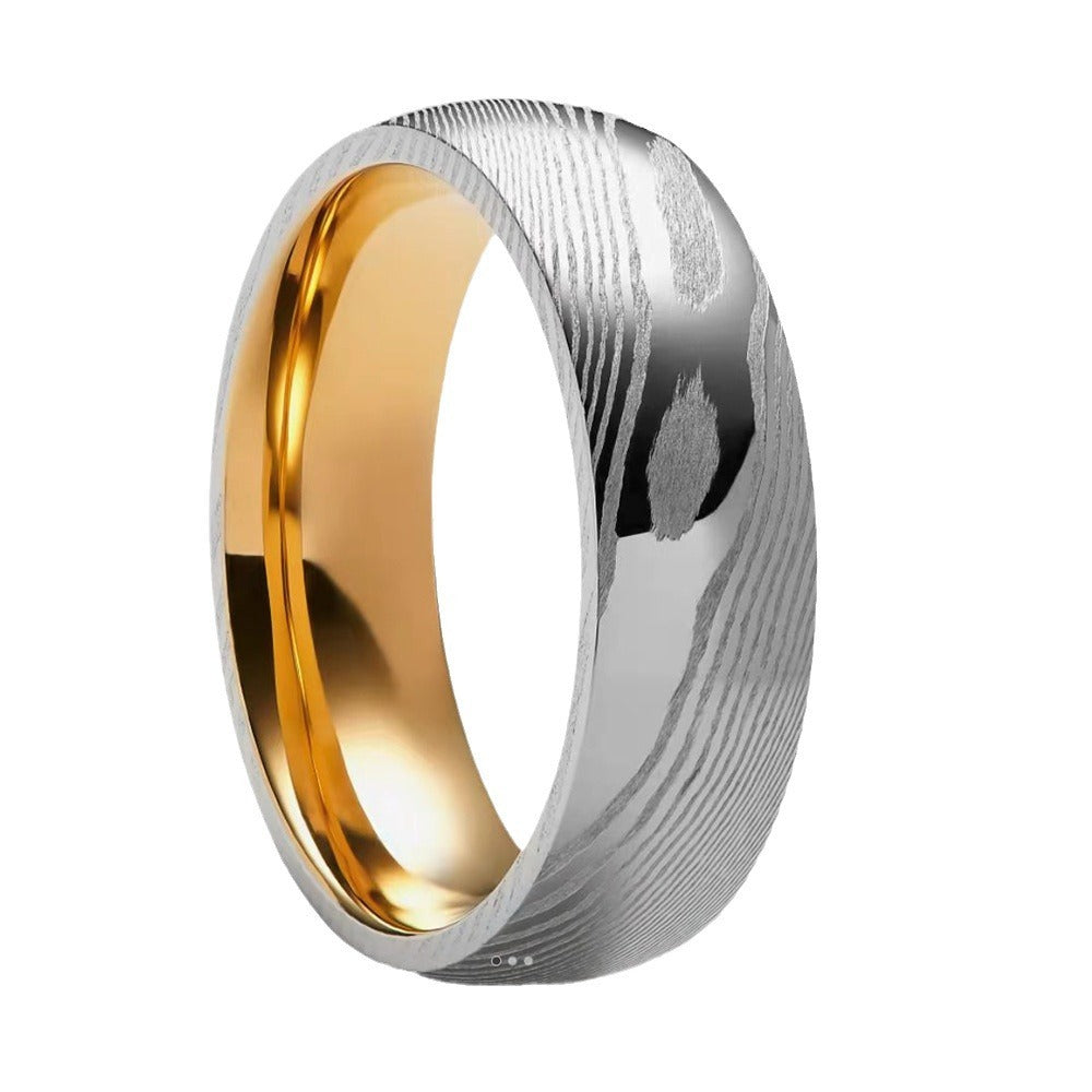 Fashion Personality Rose Plated Men's Ring