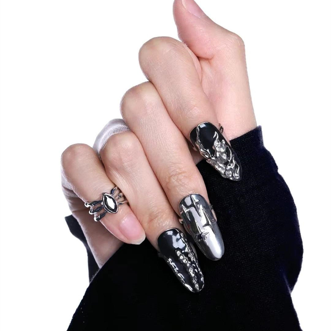 Hot Girl Niche Wear Nail Ring Armor God Finger Guard