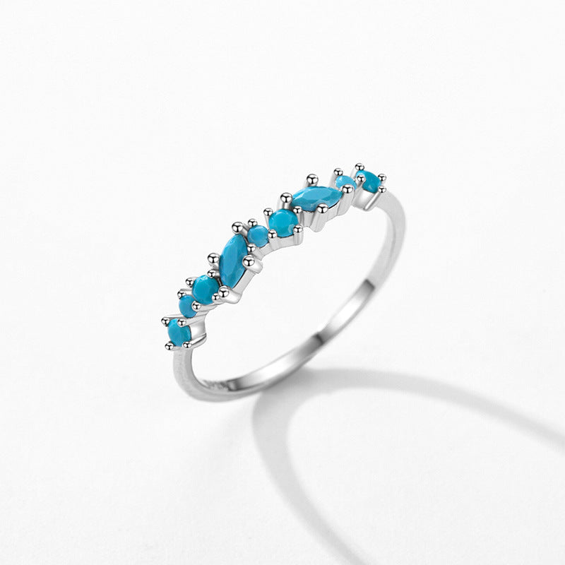 Women's Simple All-match Turquoise Ring