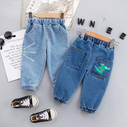 Children's Naughty Spring And Autumn Jeans