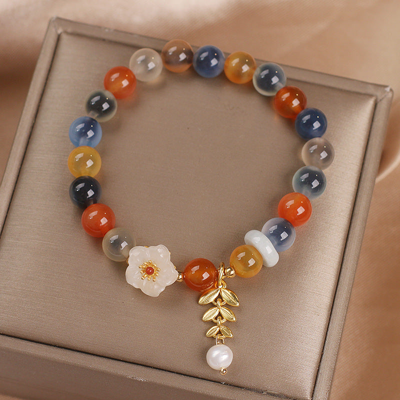 Original Design Heart Agate Bracelet