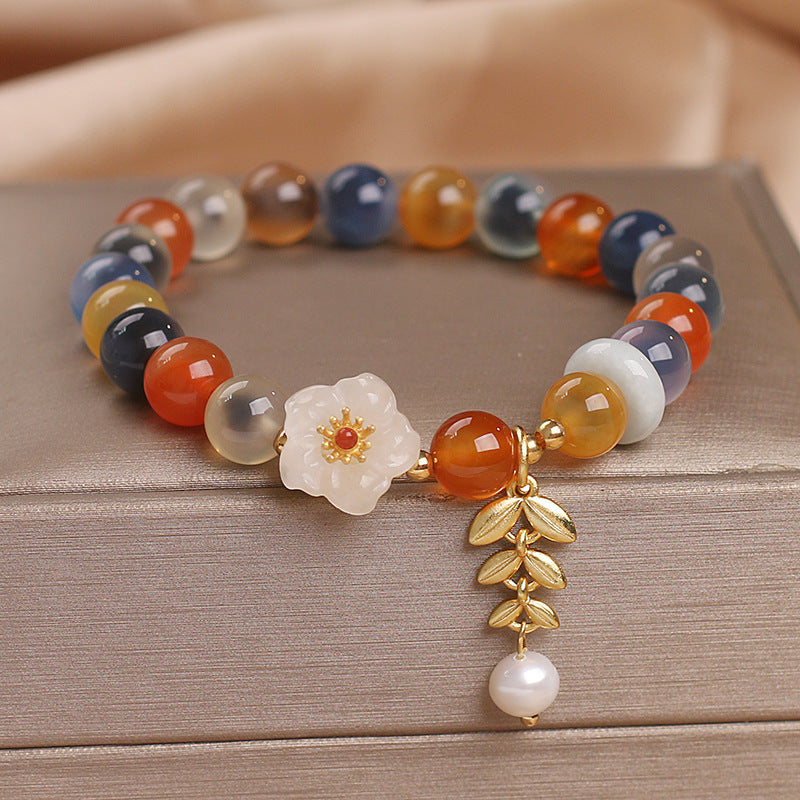 Original Design Heart Agate Bracelet